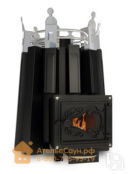 Печь для бани ДобросталЬ Екатерина Великая со стеклом (черная)