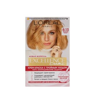 Крем - краска L'Oreal Paris EXCELLENCE Creme стойкая для волос 8.13 Светло-