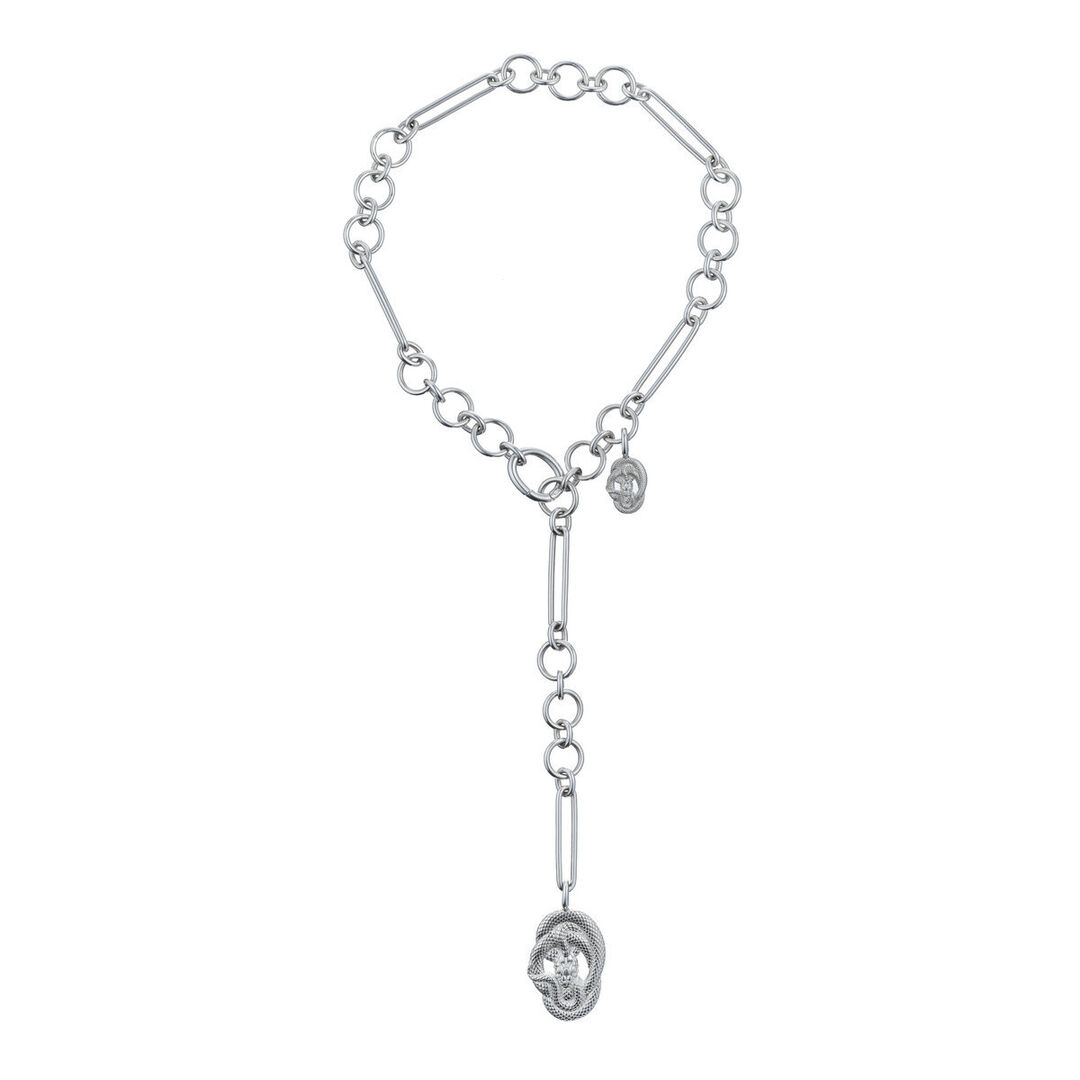 Колье Serpent Necklace - Silver CAVIAR JEWELLERY фото 1