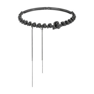 Колье Big Rosa Secret Garden Necklace - Black CAVIAR JEWELLERY