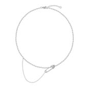 Колье Crystal Pin Necklace - Silver VIVA LA VIKA фото 1