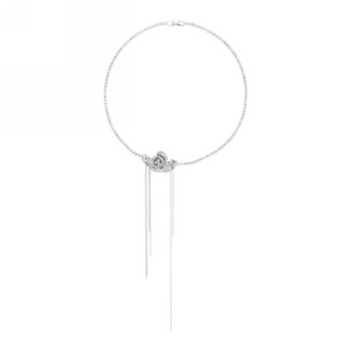 Колье Rosa Secret Garden Necklace - Silver CAVIAR JEWELLERY