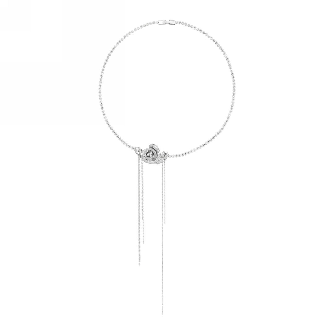 Колье Rosa Secret Garden Necklace - Silver CAVIAR JEWELLERY фото 1