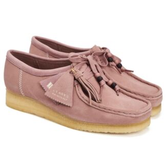 Женские полуботинки Clarks (Wallabee. 26163265), розовые