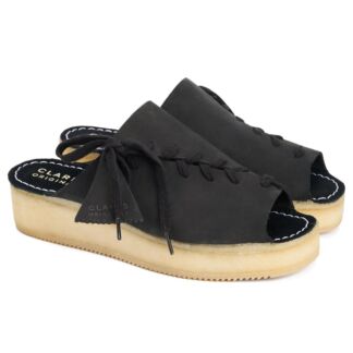Женские сланцы Clarks(Wallacraftopen 26148637), черные