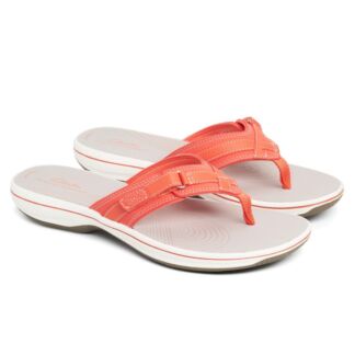 Женские вьетнамки Clarks (Brinkley Sea 26158581), кораловые