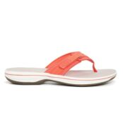 Женские вьетнамки Clarks (Brinkley Sea 26158581), кораловые фото 2