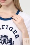 Хлопковая футболка с принтом Tommy Hilfiger фото 4