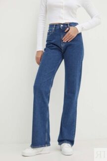 Джинсы клеш однотонные Calvin Klein Jeans