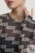 Платье из эластичной сетки с принтом HUGO фото 4