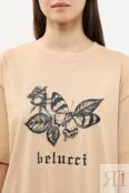 Футболка хлопковая с принтом BELUCCI фото 4
