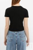 Футболка хлопковая укороченная Guess Jeans фото 3