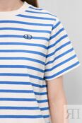 Свободная футболка в полоску TWINSET фото 4
