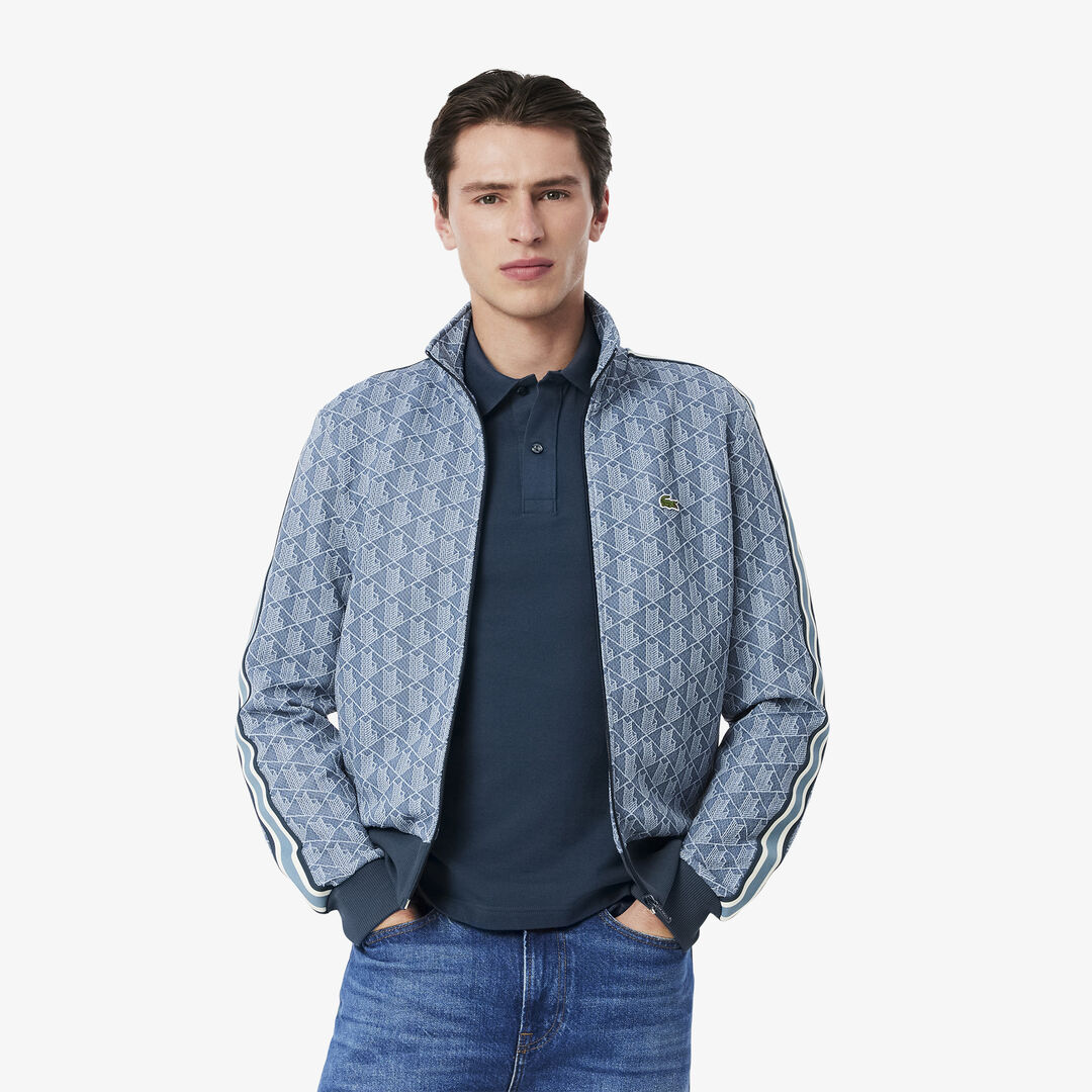 Мужская жаккардовая толстовка Lacoste PARIS с монограммой фото 1