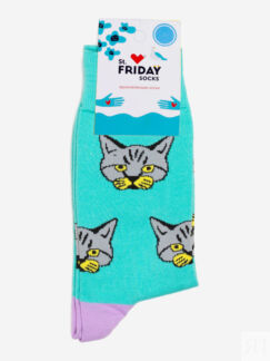 Носки с рисунками St.Friday Socks, Мурзик, Голубой