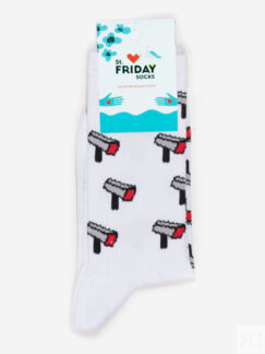 Носки с рисунками St.Friday Socks, Камеры, Белый