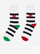 Носки St. Friday Socks, Полоски с сердечком, Черный STRIPESSBHOS8B-BLACK фото 3