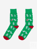 Новогодние носки St.Friday Socks с динозаврами, Зеленый DINOSANTASBHOS8B-GREEN фото 3