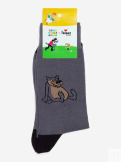 Носки с рисунками St.Friday Socks, Щас спою, Серый