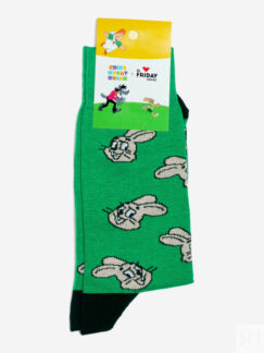 Носки с рисунками St.Friday Socks, Заяц, Ну погоди!, Зеленый