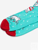 Новогодние носки St.Friday Socks Котики-Подарочки, Голубой KOTIKIPDAROCHKISBHOS8B-BLUE фото 4