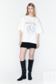 Футболка oversize хлопковая с принтом befree 4680704690347 фото 4