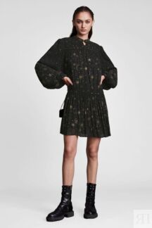 Платье из вискозы с декором Allsaints