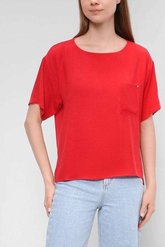 Однотонная футболка Tommy Hilfiger фото 1