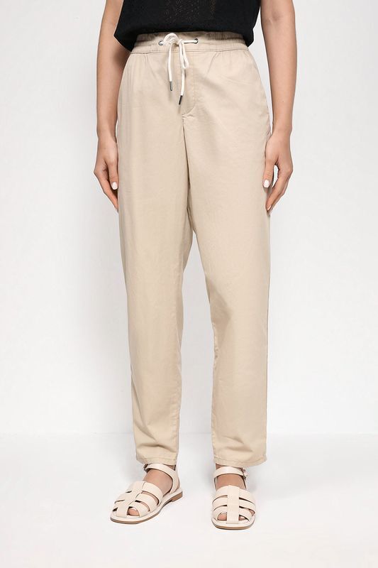 Хлопковые брюки на кулиске Esprit Casual фото 1