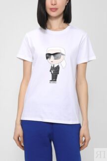 Футболка из хлопка Ikonik Karl Lagerfeld