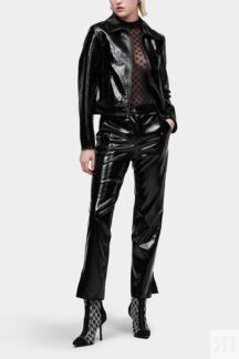 Брюки из блестящей экокожи Karl Lagerfeld