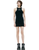 Черное платье с логотипом VETEMENTS WA66DR600BW фото 1