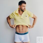 Мужское хлопковое нижнее бельё Lacoste (3 ед.) фото 4