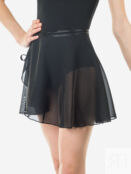 Юбка балетная на запахе Танцующие, Черный MU-04-0900TNSHT3W-BLACK фото 1