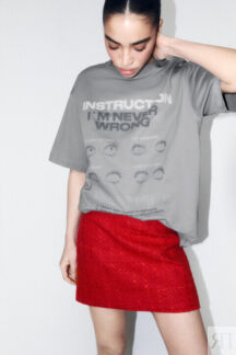 Футболка oversize хлопковая с принтом befree