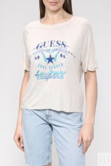 Футболка с логотипом бренда Guess
