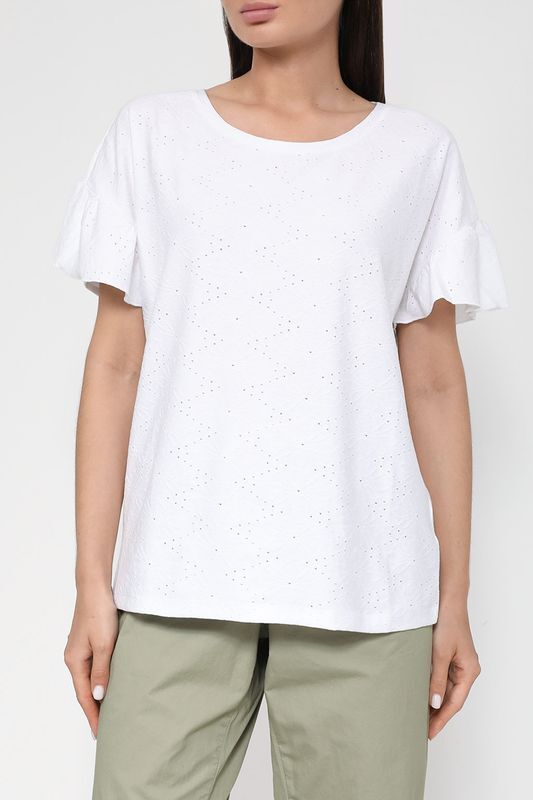 Футболка с перфорацией Esprit Edc фото 1