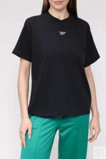 Хлопковая футболка с принтом REEBOK