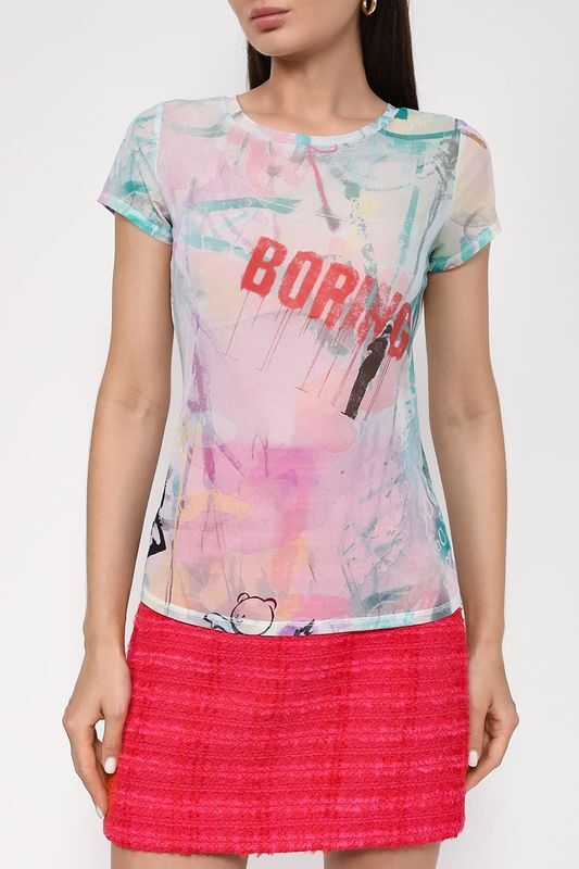 Футболка из эластичной сетчатой ткани Banksy Guess фото 1