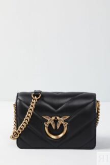 Кожаная сумка кросс-боди Love Click Pinko