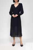Однотонное платье из тюля на кокетке Naf Naf фото 1