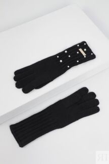 Перчатки с декором жемчугом TWINSET