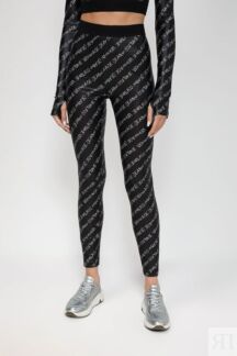 Легинсы с логотипом бренда VERSACE JEANS COUTURE
