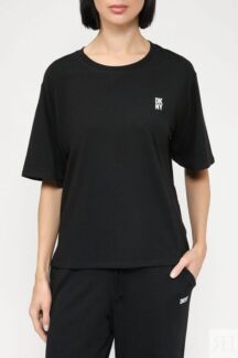 Хлопковая футболка Dkny