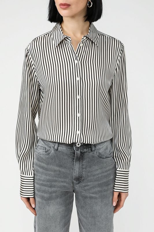 Рубашка из вискозы в полоску Gerry Weber фото 1