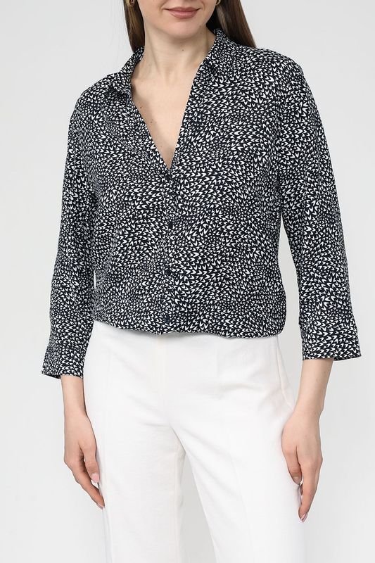 Рубашка c V-вырезом и принтом Gerry Weber фото 1