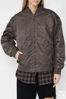 Куртка-бомбер со сборкой на рукавах Guess