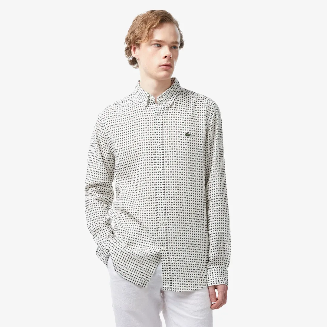 Мужская рубашка Lacoste из льна фото 1