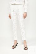 Брюки хлопковые зауженного кроя TWINSET фото 1