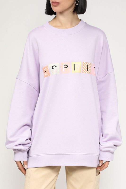Свитшот хлопковый с принтом Esprit Casual фото 1